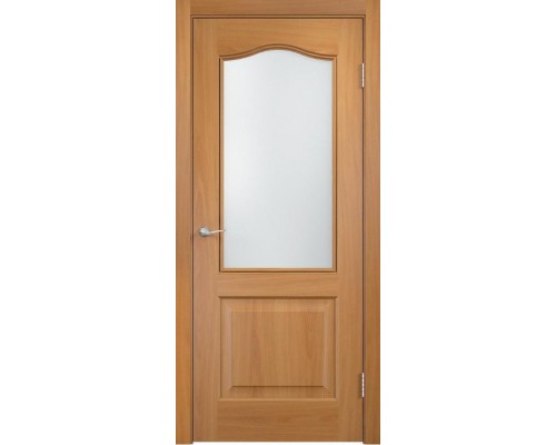 Дверь Верда Классика ламинированное Остекление Сатинато Миланский орех