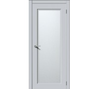Дверь Верда Квадро 6 эмаль Стекло Сатинато Лайтгрей