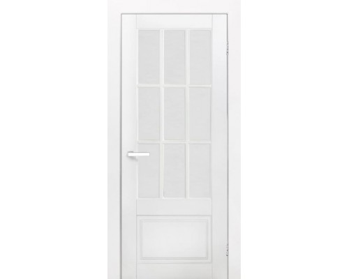 Дверь Верда Лацио эмаль Стекло Сатинат белое Белый