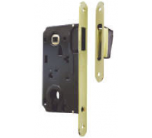 Замок врезной L85М под цилиндр магнитный Матовое золото