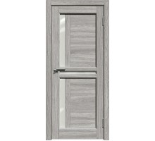 Дверь Верда М-19 экошпон Стекло Сатинато Беленый дуб серый