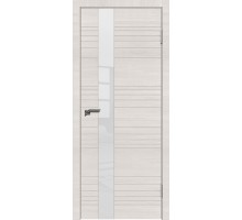 Дверь Верда Новелла 1 Беленый дуб,стекло белое экошпон Стекло Лакобель белое Беленый дуб
