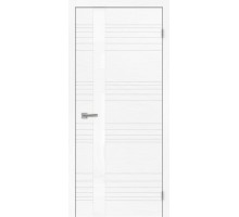 Дверь Верда Сити 1 стекло белое шпон Стекло Лакобель белое РАЛ 9010