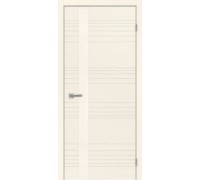 Дверь Верда Сити 1 стекло кремовое шпон Стекло Лакобель крем РАЛ 9001