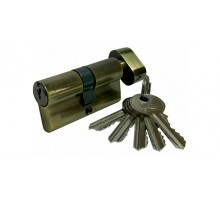 Механизм цилиндровый Vantage с английским ключом и вертушкой VC60-5 30х30 Бронза