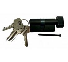 Механизм цилиндровый Vantage с английским ключом и вертушкой VC60-5 30х30 Черный