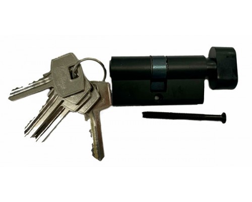 Механизм цилиндровый Vantage с английским ключом и вертушкой VC60-5 30х30 Черный