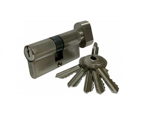 Механизм цилиндровый Vantage с английским ключом и вертушкой VC70-5(35х35) Матовый никель