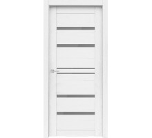 Дверь Верда Велюкс 1 Ясень сноу экошпон Стекло Сатинато графит Ясень сноу