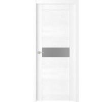 Дверь Верда Велюкс 2 Ясень сноу экошпон Стекло Сатинато графит Ясень сноу