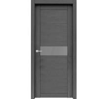 Дверь Верда Велюкс 2 Ясень грей экошпон Стекло Сатинато графит Ясень грей