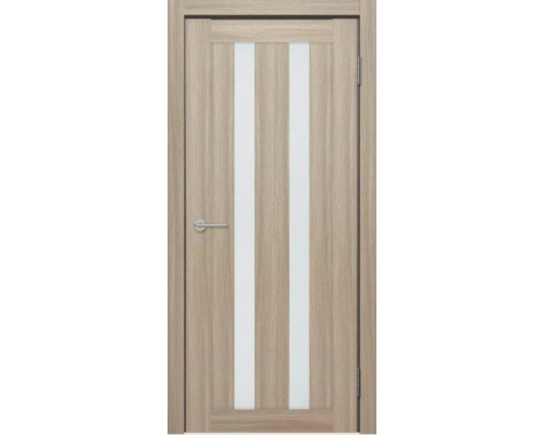Дверь Верда X-10 экошпон Остекление Сатинат белое тон Белая лиственница