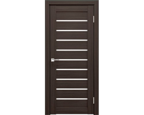 Дверь Верда X-2 экошпон Остекление Сатинат белое тон Грей