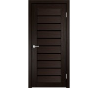 Дверь Верда X-2 экошпон Остекление Лакобель черное Венге