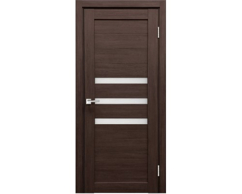 Дверь Верда X-6 экошпон Остекление Сатинат белое тон Грей