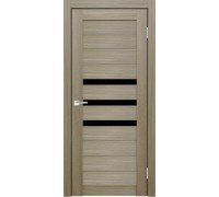 Дверь Верда X-6 экошпон Остекление Лакобель черное Тон Неаполь