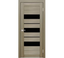 Дверь Верда X-7 экошпон Остекление Лакобель черное Тон Неаполь