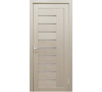 Дверь Верда Y-4 экошпон Остекление Сатинат белое тон Кремовая лиственница
