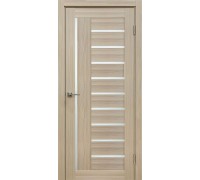 Дверь Верда Y-5 экошпон Остекление Сатинат белое тон Кремовая лиственница