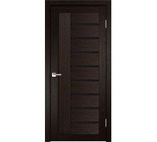 Дверь Верда Y-5 экошпон Остекление Лакобель черное тон Венге