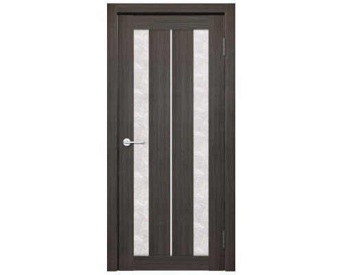 Дверь Верда Y-6 экошпон Остекление Гранит прозрачный тон Грей