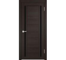 Дверь Верда Z-3 экошпон Остекление Лакобель черное тон Грей