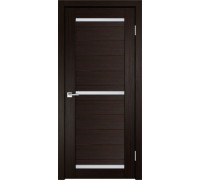 Дверь Верда Z-4 экошпон Остекление Сатинат белое тон Венге