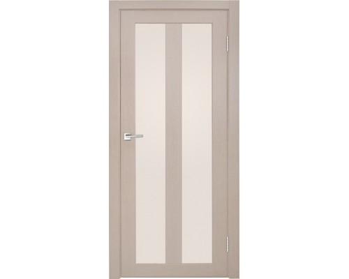 Дверь Верда Z-5 экошпон Остекление Сатинат белое тон Кремовая лиственница