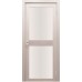 Дверь Верда Z-6 экошпон Остекление Сатинат белое тон Кремовая лиственница